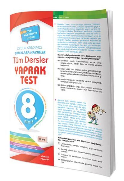 8-sinif-tum-dersler-yaprak-test