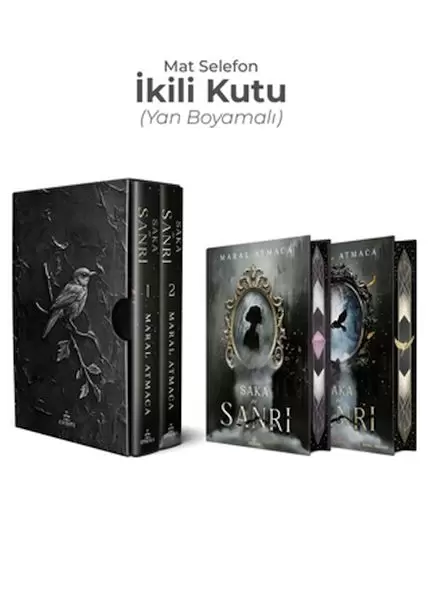saka-ve-sanri-iki-kitaplik-yan-boyamali-kutu-ciltli