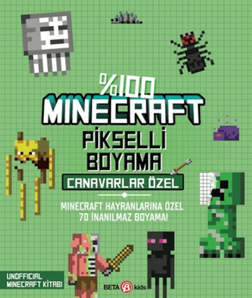 100-minecraft-pikselli-boyama-canavarlar-ozel