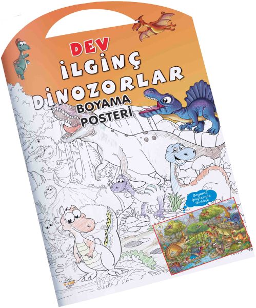 ilginc-dinozorlar-dev-boyama-posteri