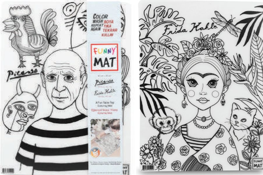 funny-mat-pablo-picasso-ve-frida-kahlo-25-x-35-cm