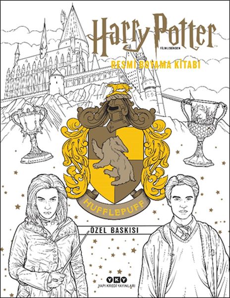 harry-potter-filmlerinden-resmi-boyama-kitabi-hufflepuff-ozel-baskisi