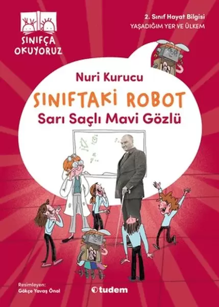 siniftaki-robot-sari-sacli-mavi-gozlu