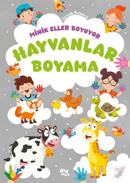 minik-eller-boyuyor-hayvanlar-boyama-kitabi-ornek-resimli