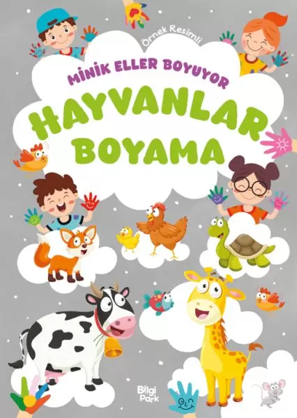 minik-eller-boyuyor-hayvanlar-boyama-kitabi-ornek-resimli