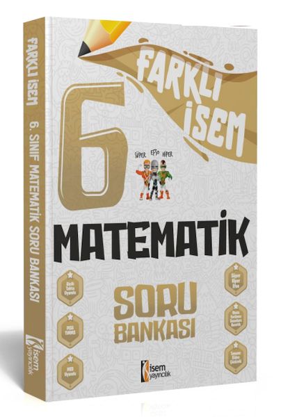 isem-yayincilik-2024-farkli-isem-6-sinif-matematik-soru-bankasi