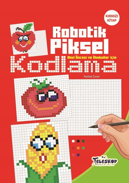 robotik-piksel-kodlama-kirmizi-kitap