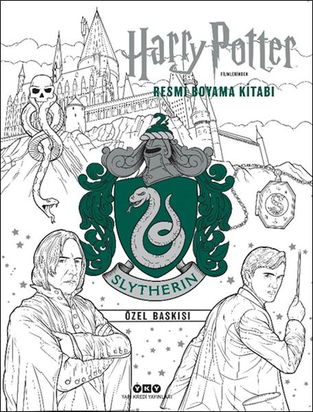 harry-potter-filmlerinden-resmi-boyama-kitabi-slytherin-ozel-baskisi