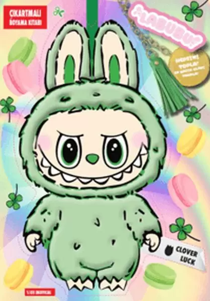labubu-clover-luck-cilgin-koleksiyon-cikartmali-boyama-kitabi
