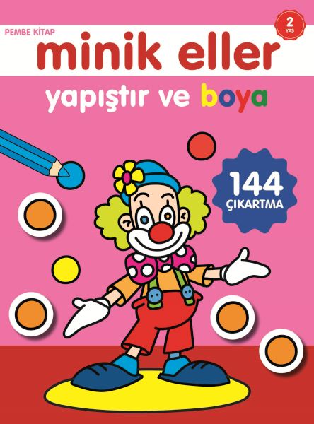 minik-eller-yapistir-ve-boya-pembe-kitap