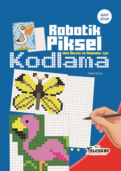 robotik-piksel-kodlama-mavi-kitap