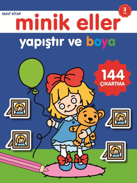 minik-eller-yapistir-ve-boya-mavi-kitap