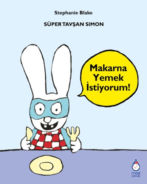 super-tavsan-simon-makarna-yemek-istiyorum