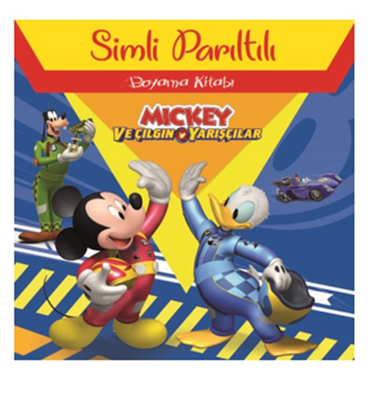 mickey-ve-cilgin-yariscilar-simli-pariltili-boyama-kitabi