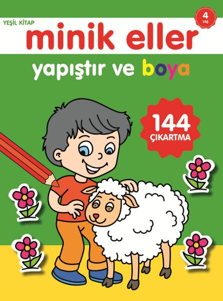 minik-eller-yapistir-ve-boya-yesil-kitap