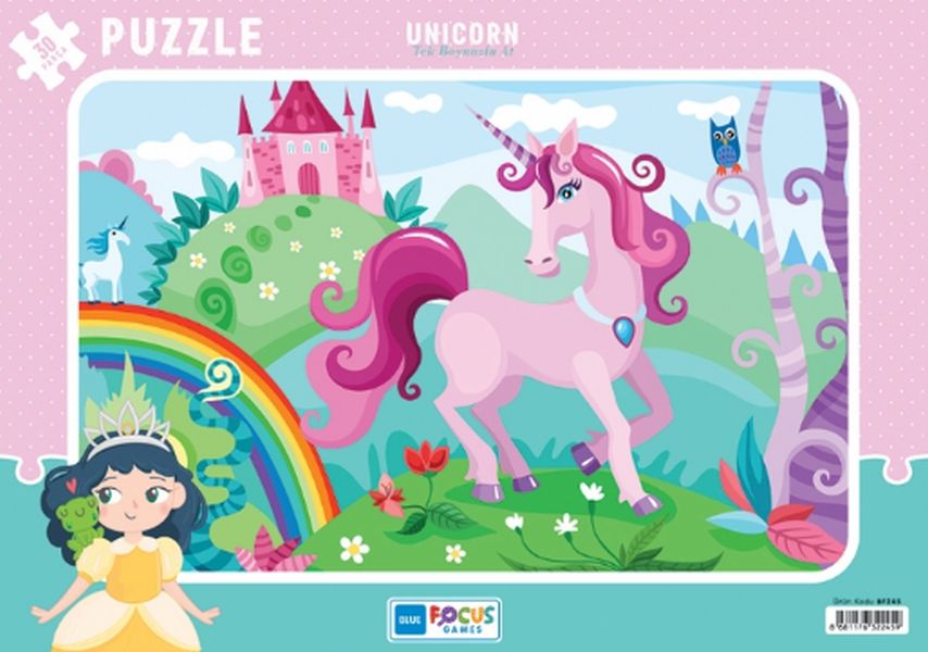 blue-focus-unicorn-tek-boynuzlu-at-puzzle-30-parca