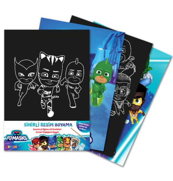 pjmasks-sihirli-resim-boyama-ahsap-kalem-hediyeli