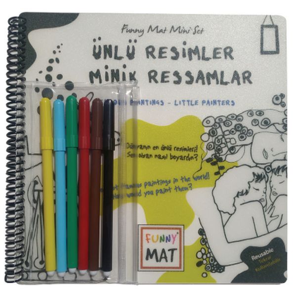 unlu-resimler-minik-ressamlar-funny-mat-mini-set-aktivite-seti