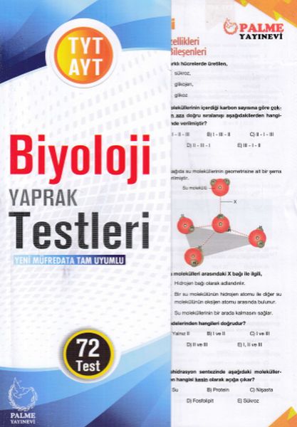 palme-tyt-ayt-biyoloji-yaprak-test-yeni