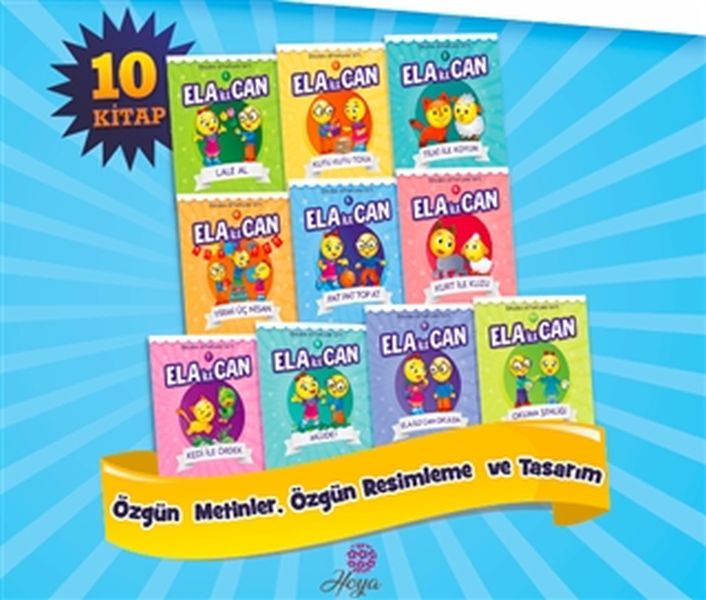 1-siniflar-icin-ela-ile-can-serisi-10-kitap-takim