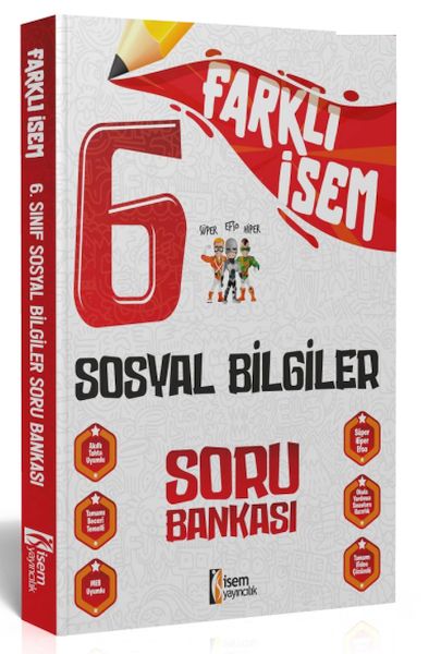 isem-yayincilik-2024-farkli-isem-6-sinif-sosyal-bilgiler-soru-bankasi