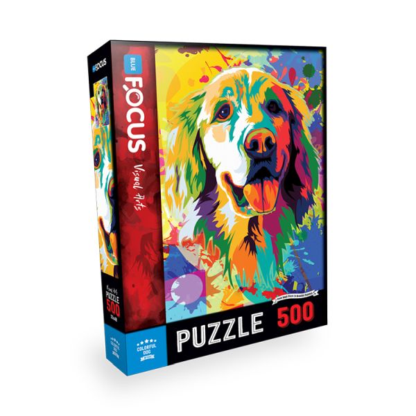 blue-focus-colorful-dog-renkli-kopek-puzzle-500-parca