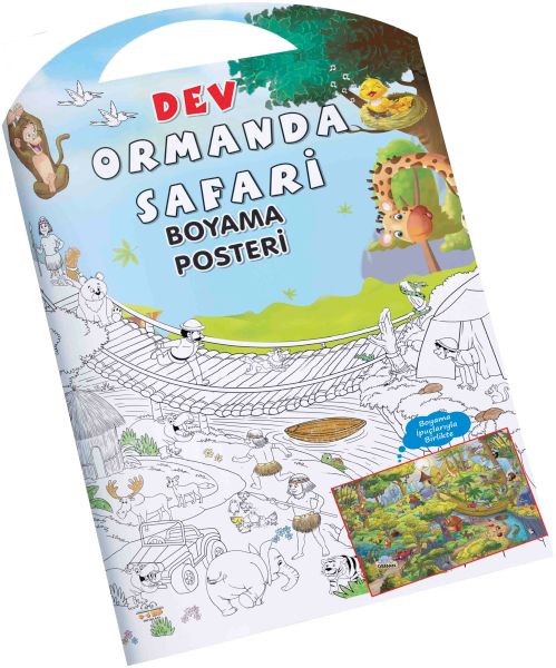 ormanda-safari-dev-boyama-posteri