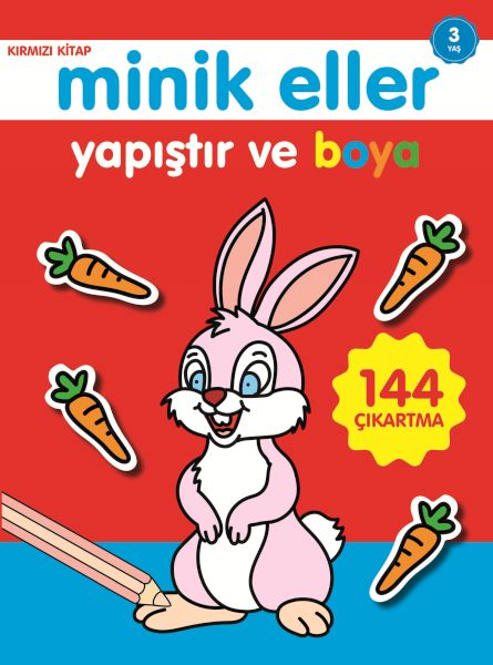 minik-eller-yapistir-ve-boya-kirmizi-kitap